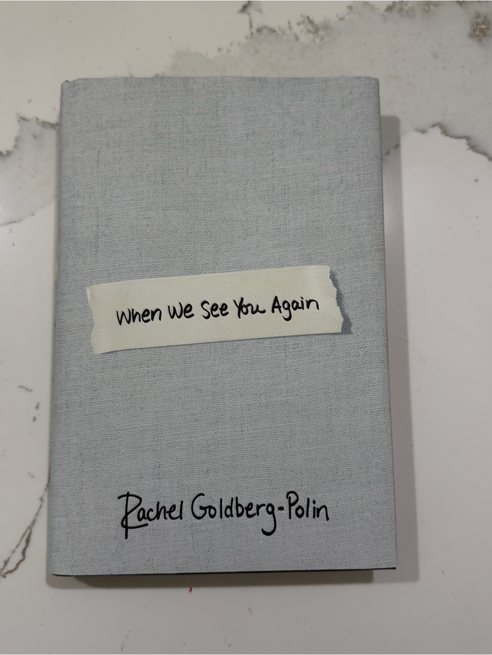 When we see you again hard back book